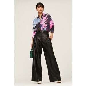 UNTITLED IN MOTION Multicolor Floral Print Collared Button Up Shirt Size S